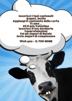 Carta con mucca