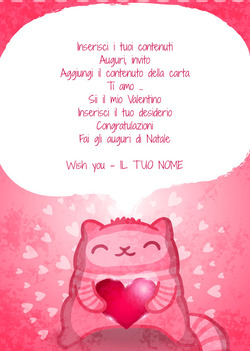 Carta d'amore rosa