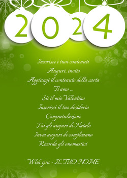 Carta Verde Capodanno 