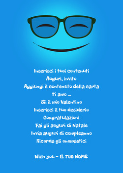 Emoji blu sorridente