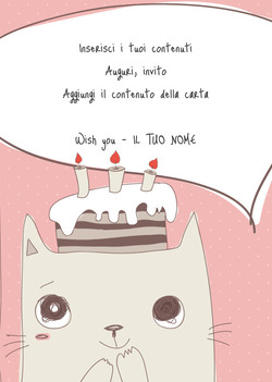Gattino di carta con torta